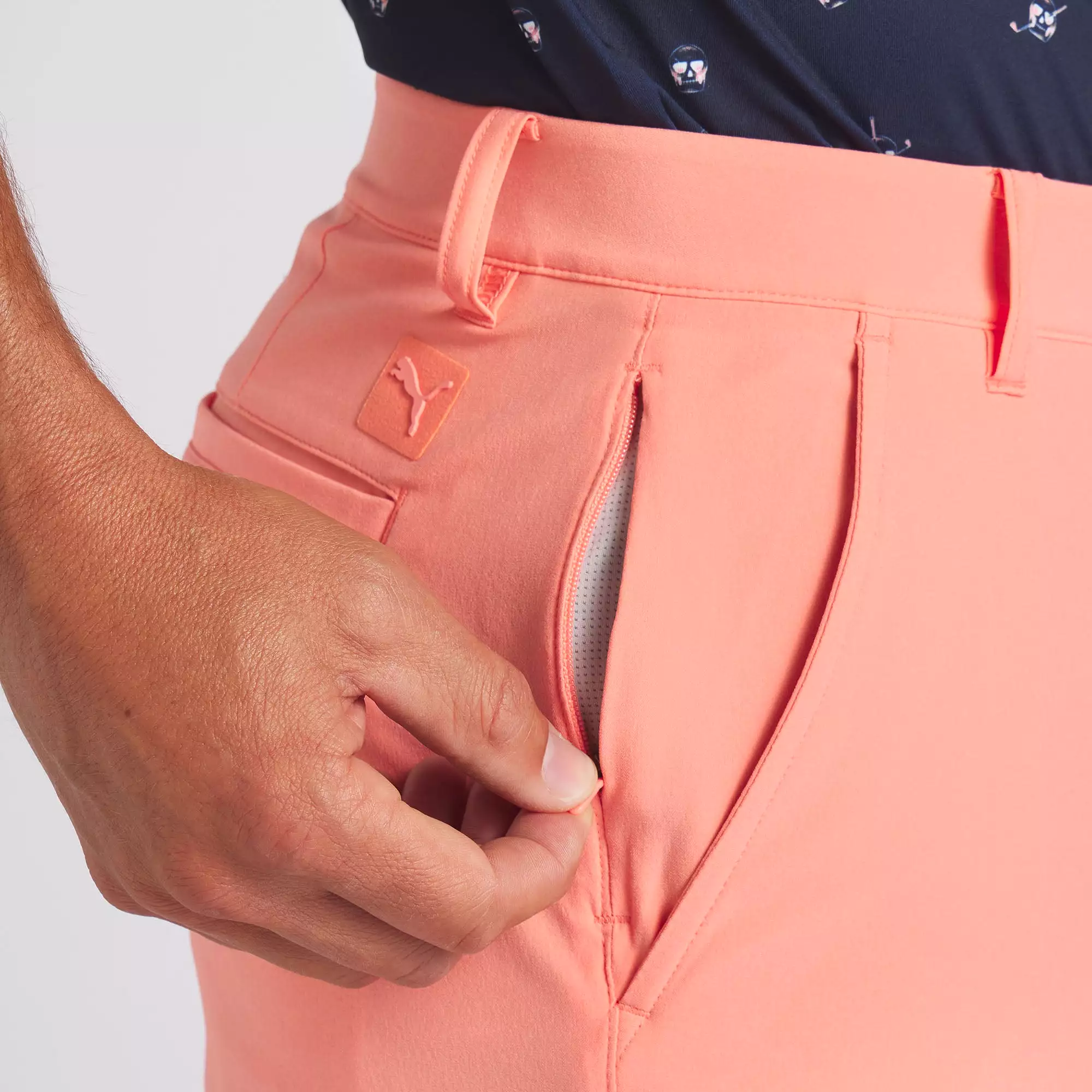 101 Solid 9 Golf Shorts | Melon Punch