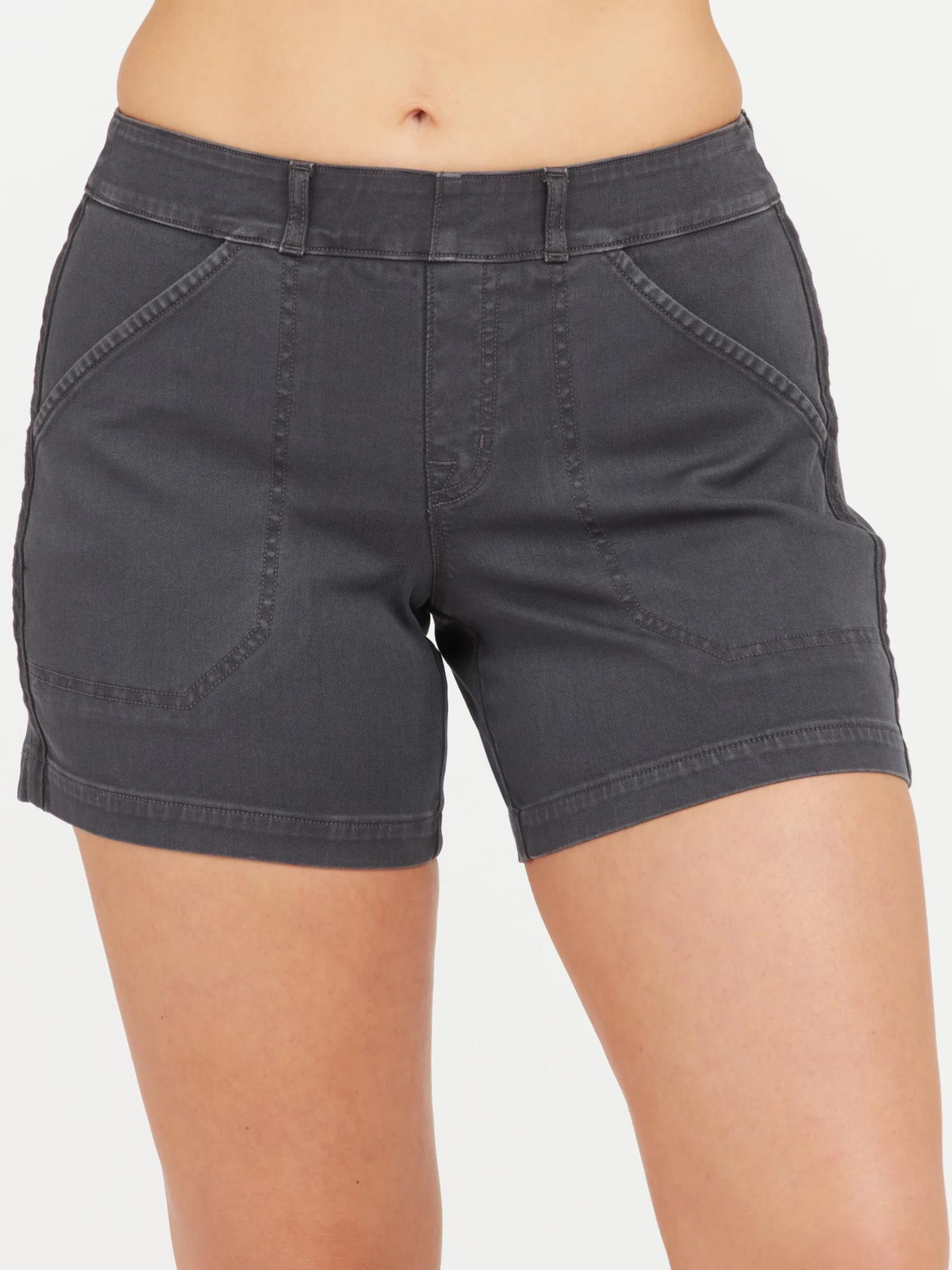 6 Twill Shorts - Washed Black