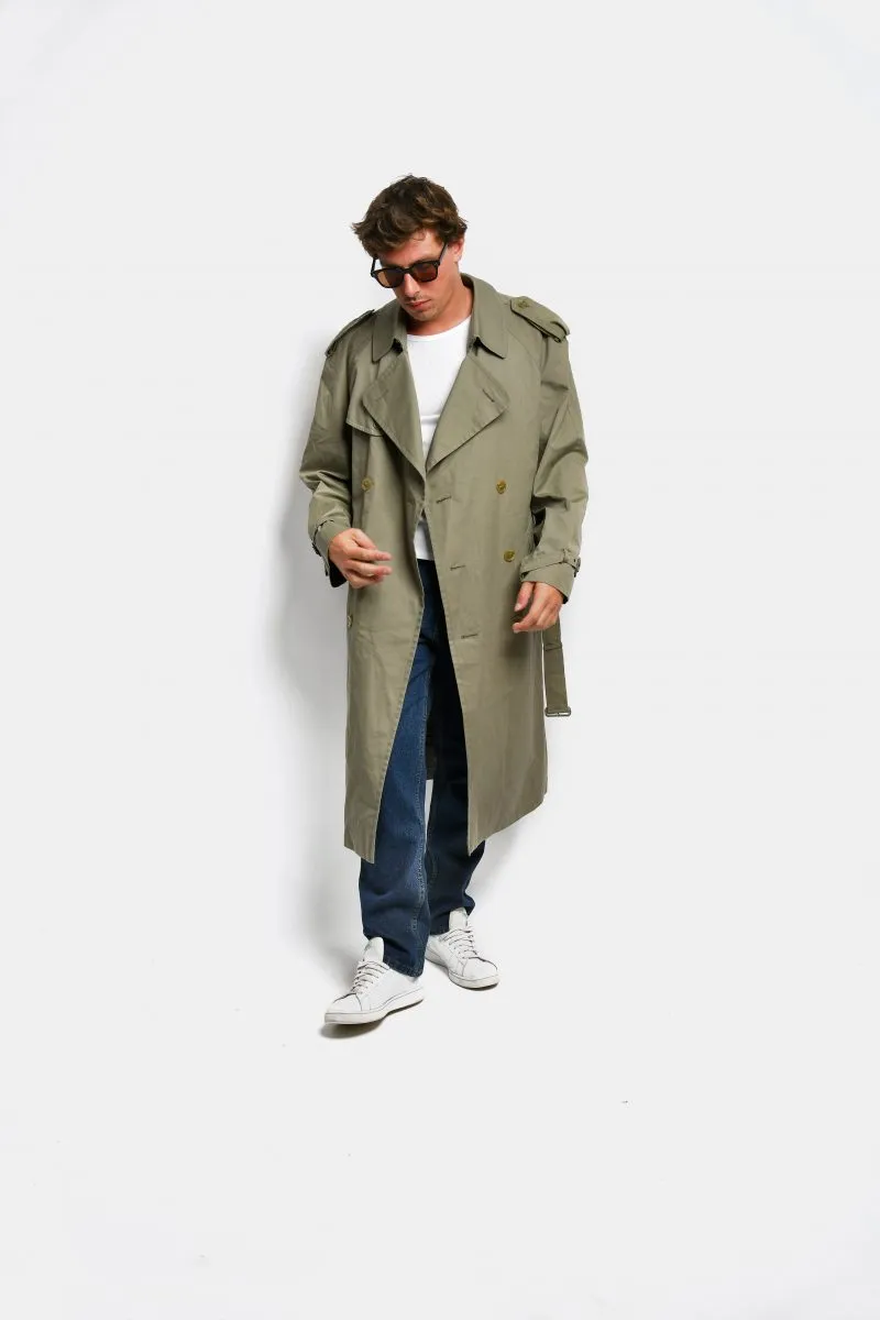 90s retro detective trench coat