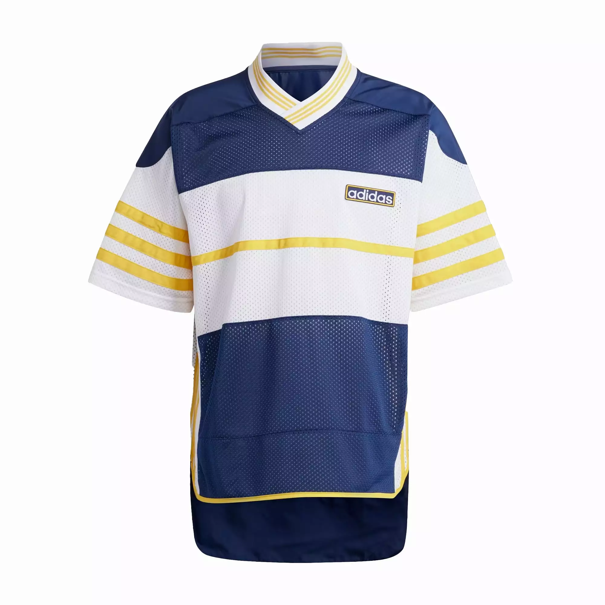 ADICOLOR ADIBREAK MESH JERSEY 'NIGHT INDIGO/WHITE/BOLD GOLD'