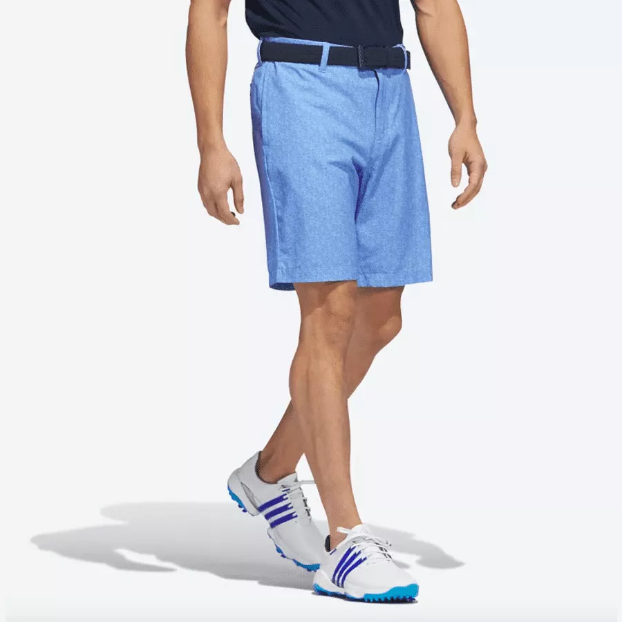 Adidas Ultimate365 9-Inch Printed Golf Shorts - Blue