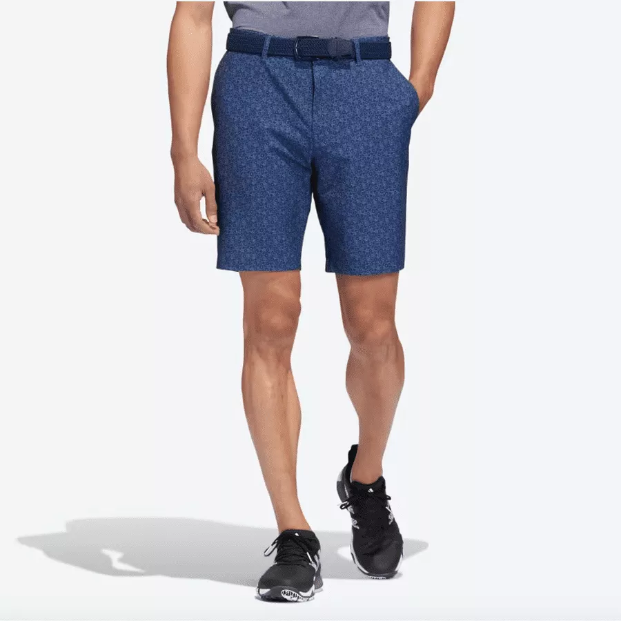 Adidas Ultimate365 9-Inch Printed Golf Shorts - Navy