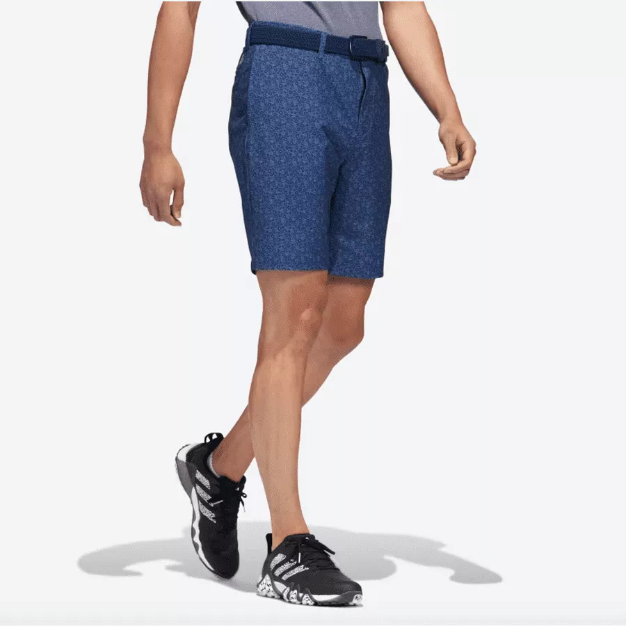 Adidas Ultimate365 9-Inch Printed Golf Shorts - Navy