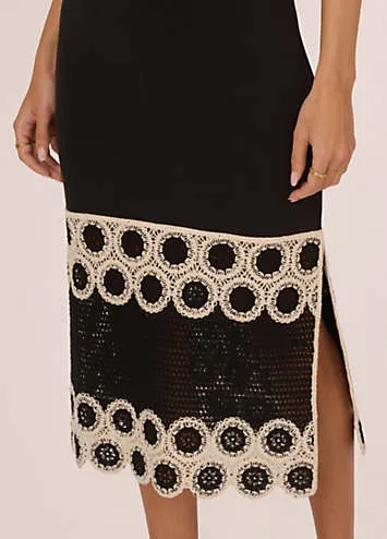 Adrianna by Adrianna Papell Crochet Sheath Dress by Adrianna Papell | Look Again