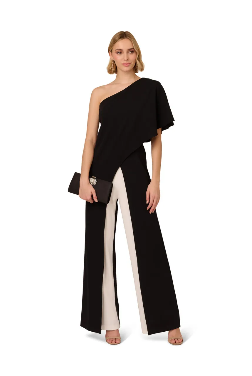 ADRIANNA PAPELL Colourblock overlay jumpsuit -                         -                     -                