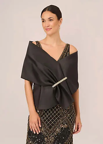 Adrianna Papell Mikado Embellished Wrap | Grattan