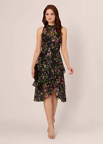 Adrianna Papell Printed Halter Dress | Grattan