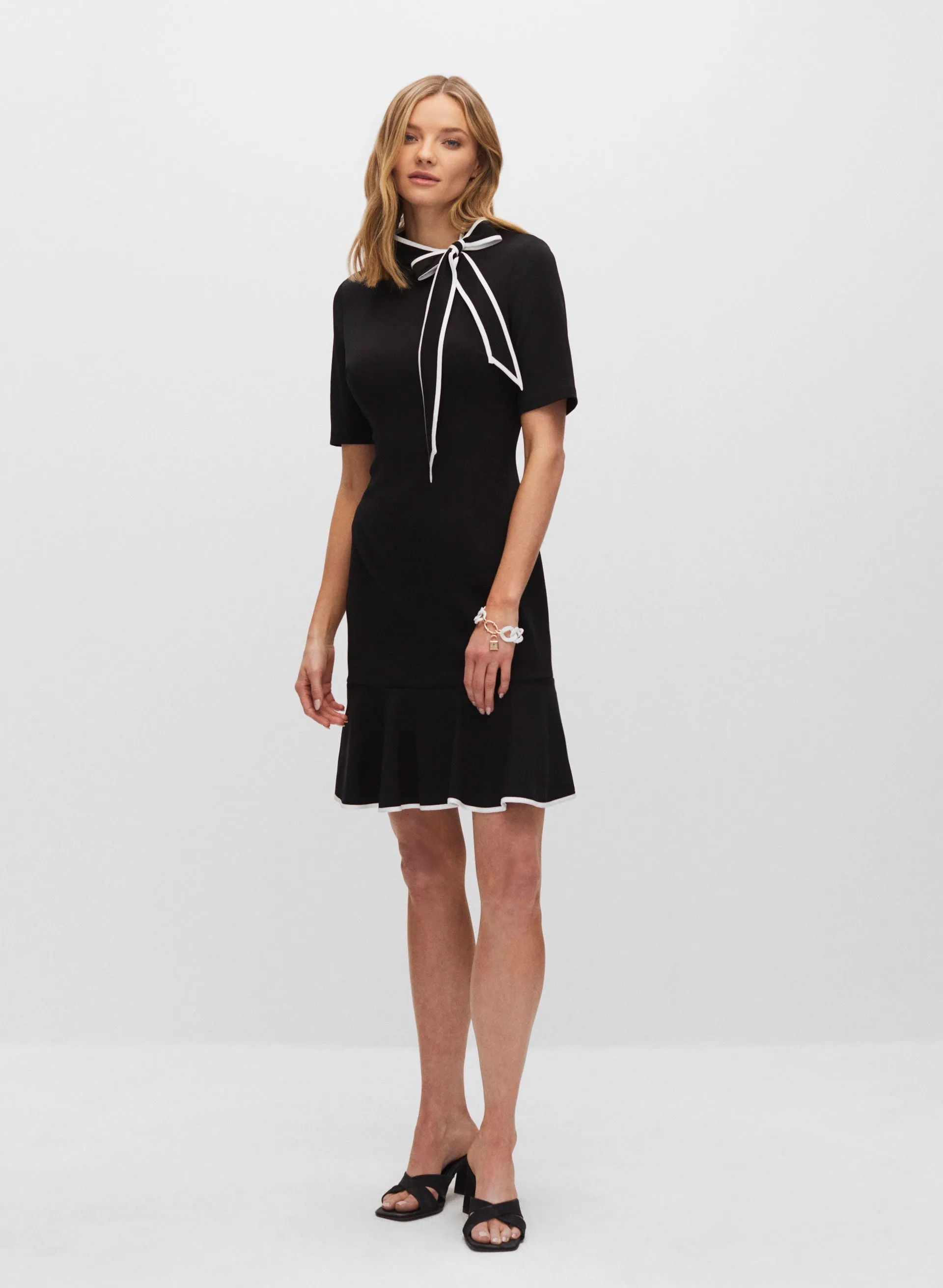 Adrianna Papell - Tie Neck Dress