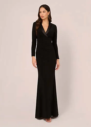 Adrianna Papell Tuxedo Long Dress | Grattan