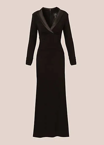 Adrianna Papell Tuxedo Long Dress | Grattan