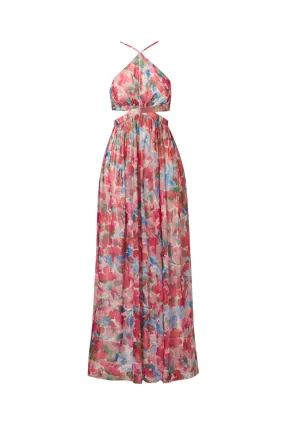 ADRIANNA X ADRIANNA PAPELL Foiled chiffon maxi dress -                         -                     -                