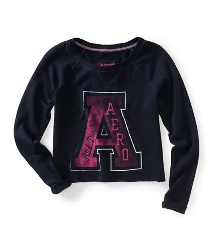 Aeropostale Womens Athletic Cropped Knit Sweater