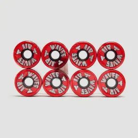 Air Waves USA 78a Quad Wheels x8 Clear Red