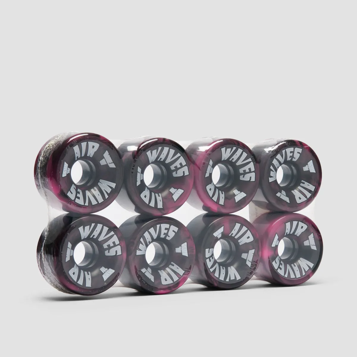 Air Waves USA 78a Quad Wheels x8 Pink/Black Swirl