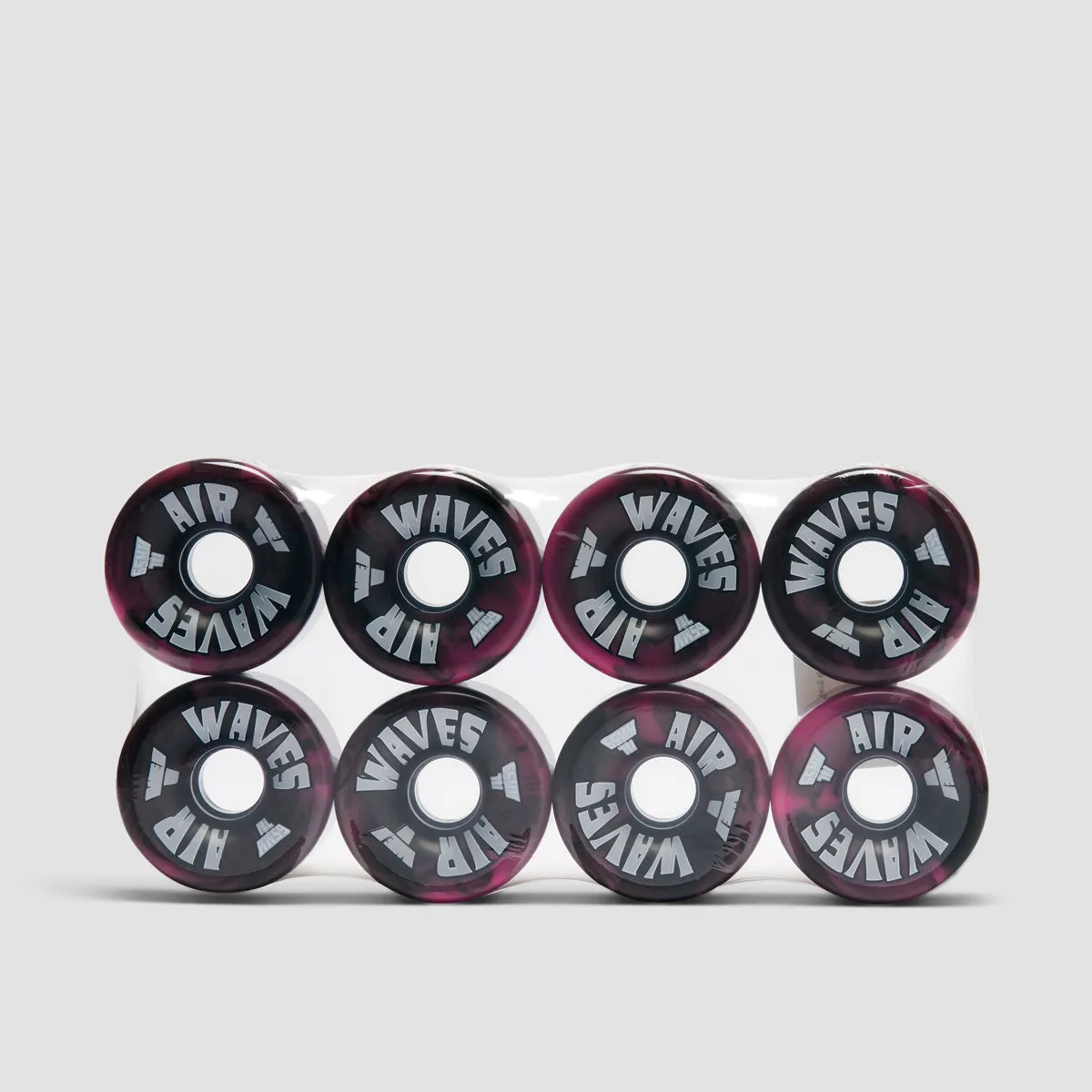 Air Waves USA 78a Quad Wheels x8 Pink/Black Swirl