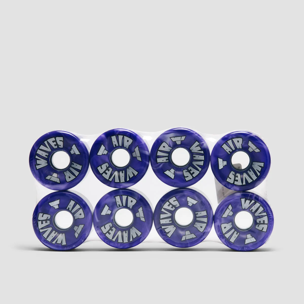 Air Waves USA 78a Quad Wheels x8 Purple/White Swirl