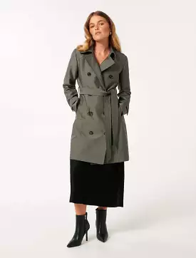 Alicia Petite Short Trench Coat