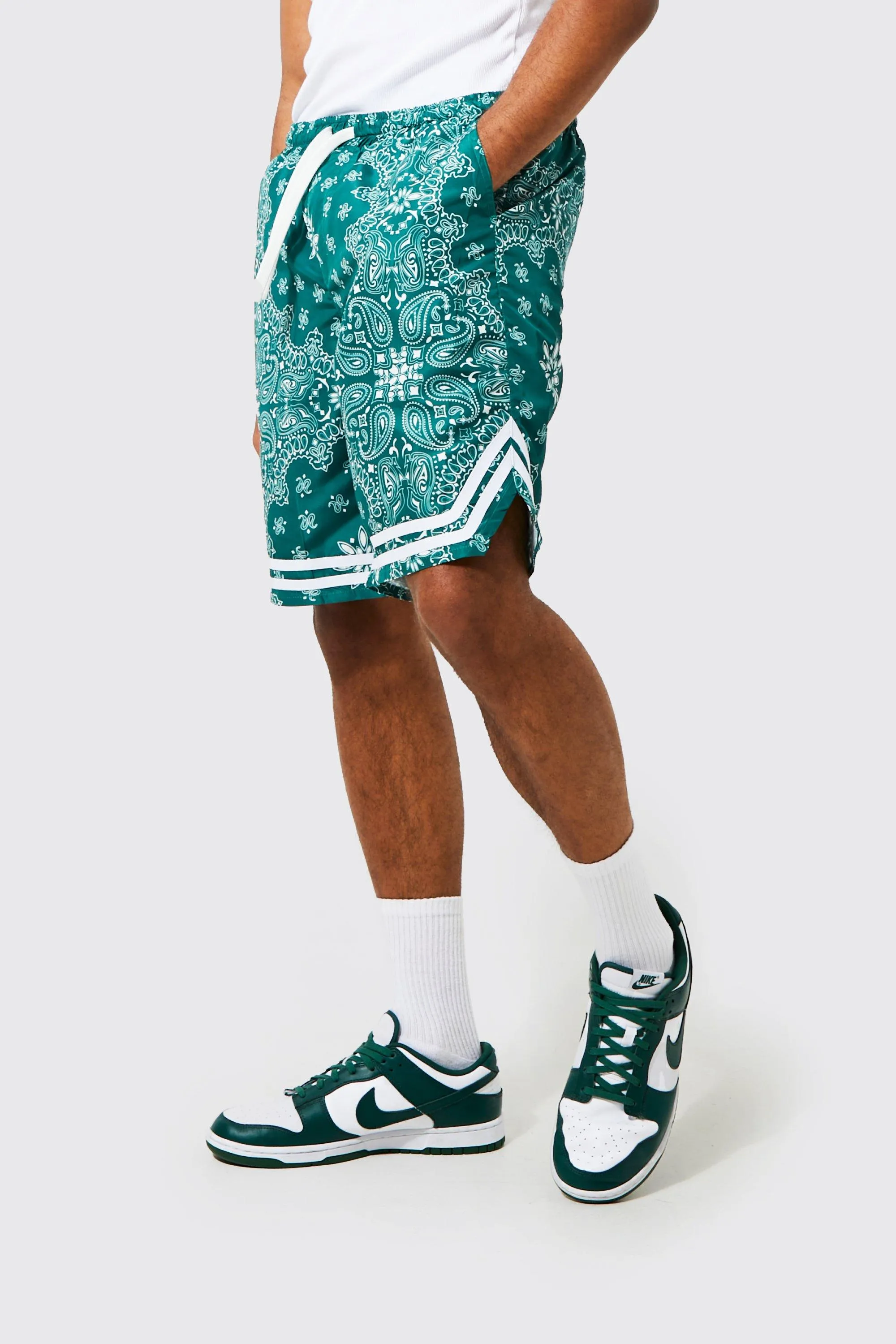 All Over Bandana  Shell Basketball Shorts