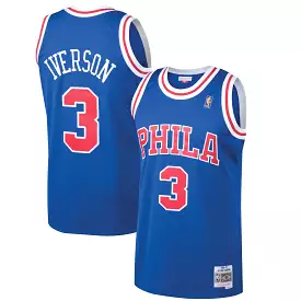 Allen Iverson Philadelphia 76ers Mitchell & Ness Hardwood Classics Swingman Jersey - Royal