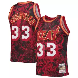 Alonzo Mourning Miami Heat Mitchell & Ness Hardwood Classics 1996/97 Lunar New Year Swingman Jersey - Red