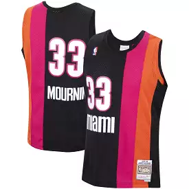 Alonzo Mourning Miami Heat Mitchell & Ness Hardwood Classics Swingman Jersey - Black