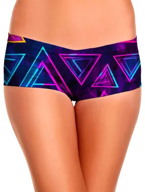 AM Geometric Booty Shorts