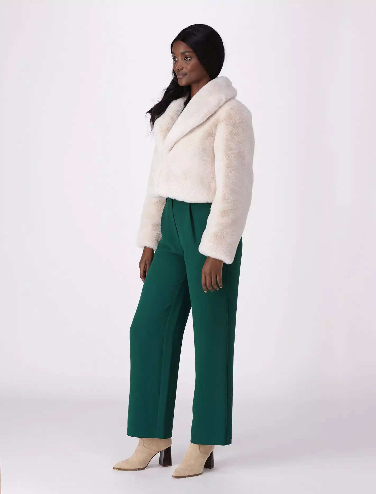 Amelia Cropped Fur Coat