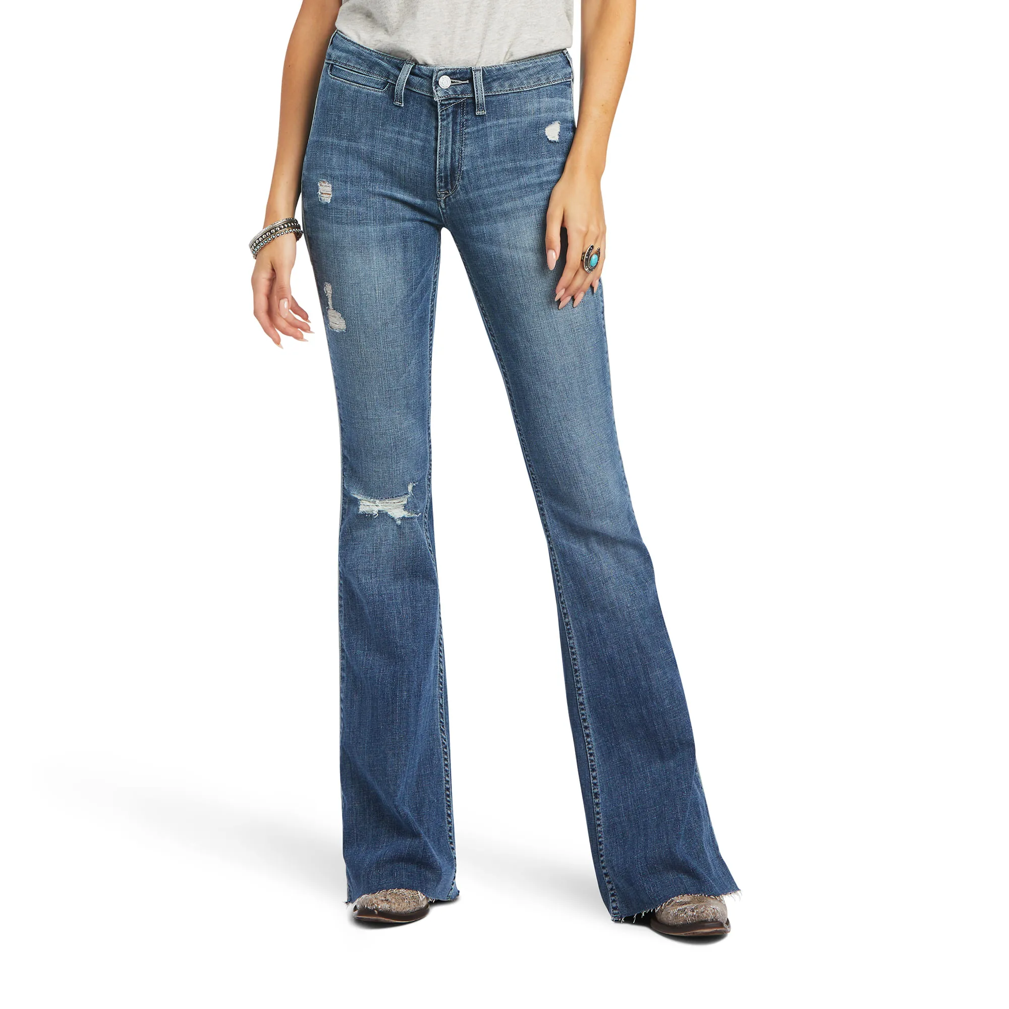 Ariat Womens R.E.A.L. High Rise Piper Flare Jeans