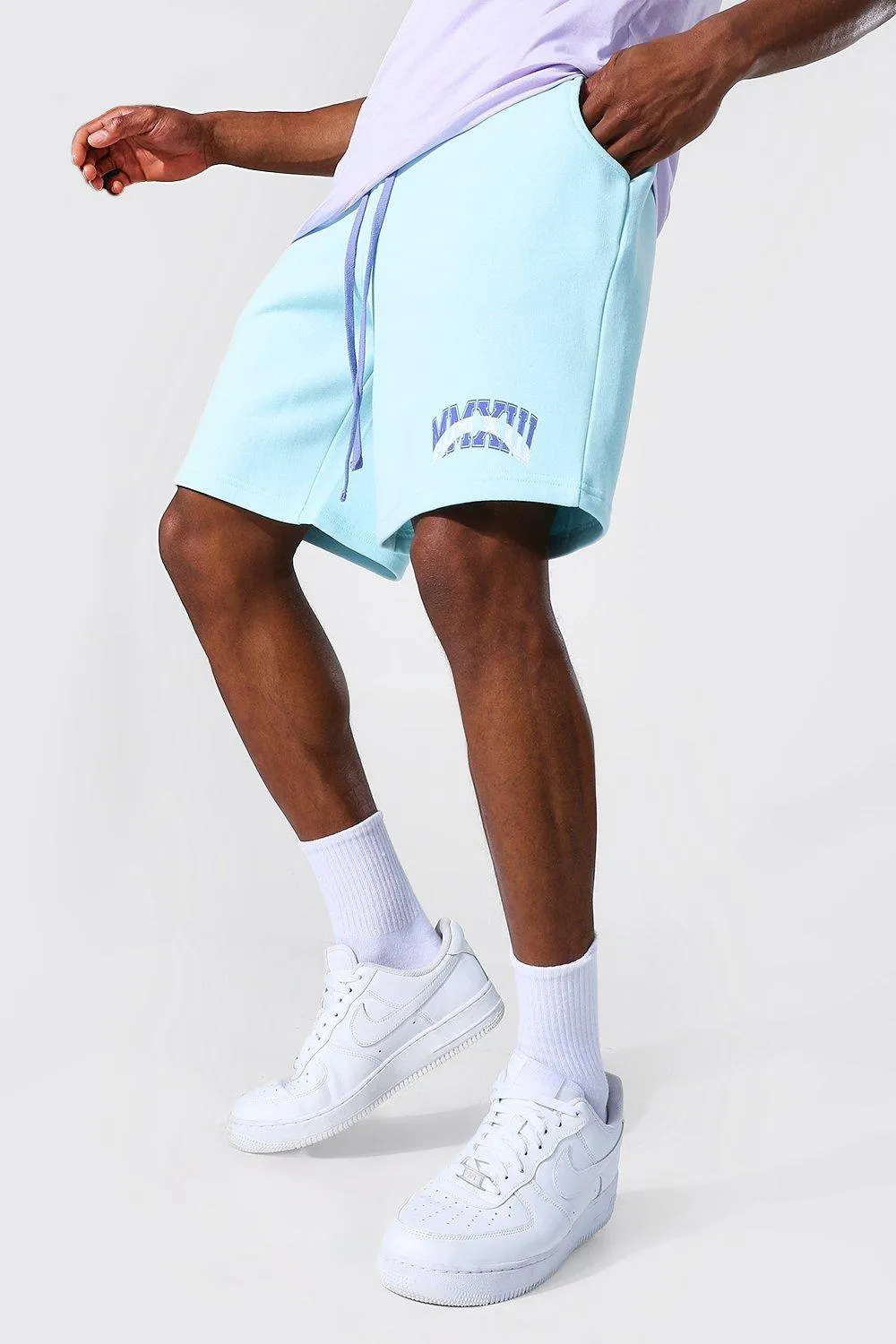 Basketball Varsity Jersey Shorts | boohooMAN UK