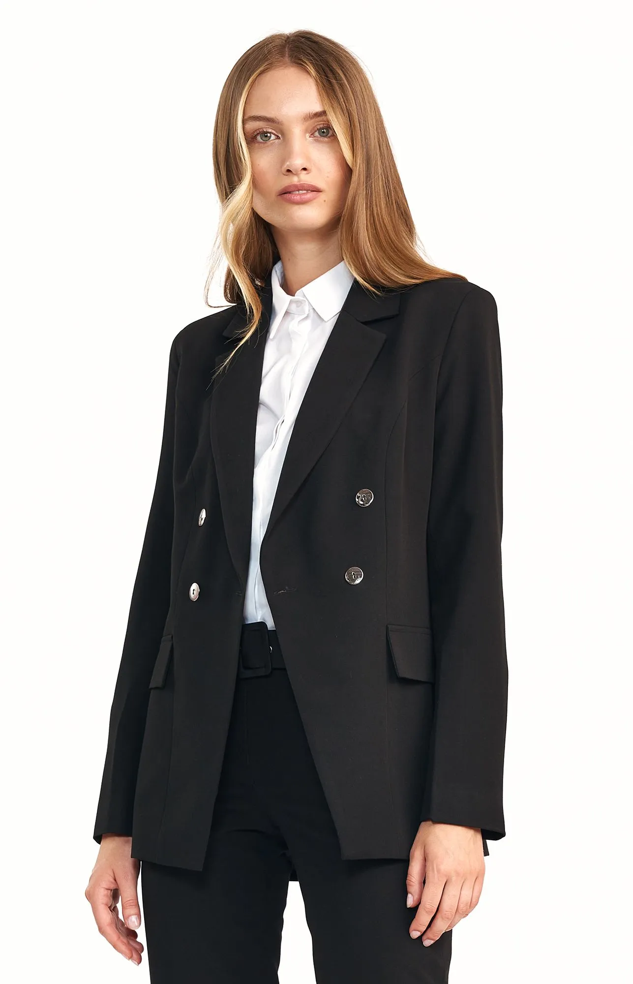 Blazer double boutonnage noire