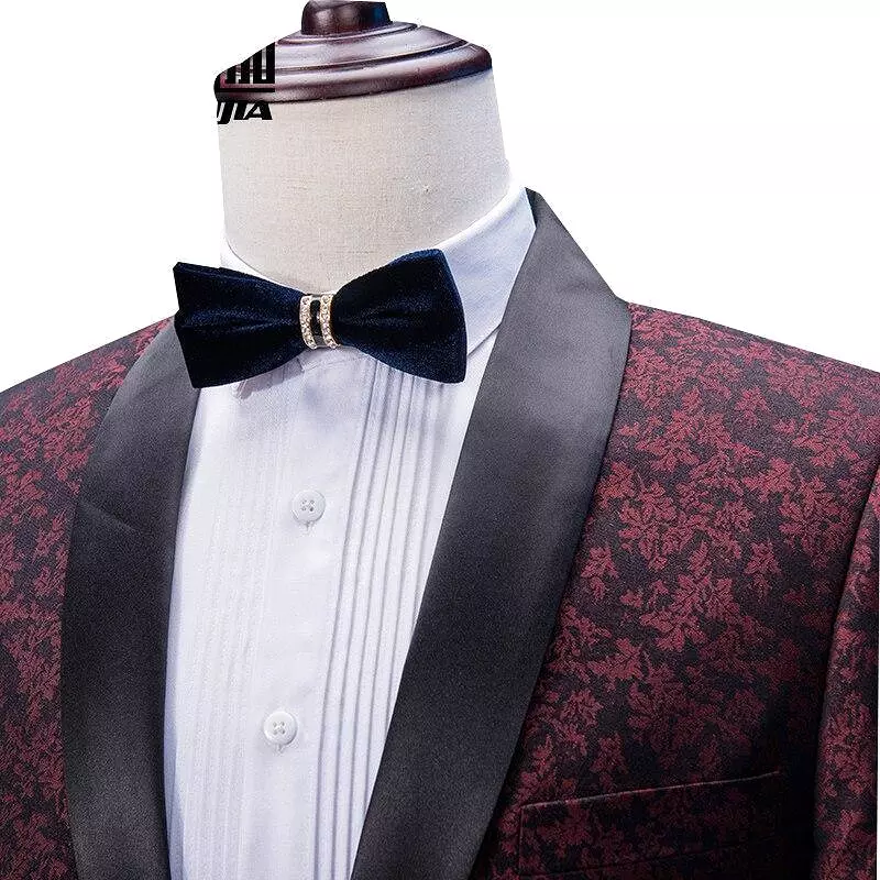 Capable Man Tuxedo Jacquard Suit