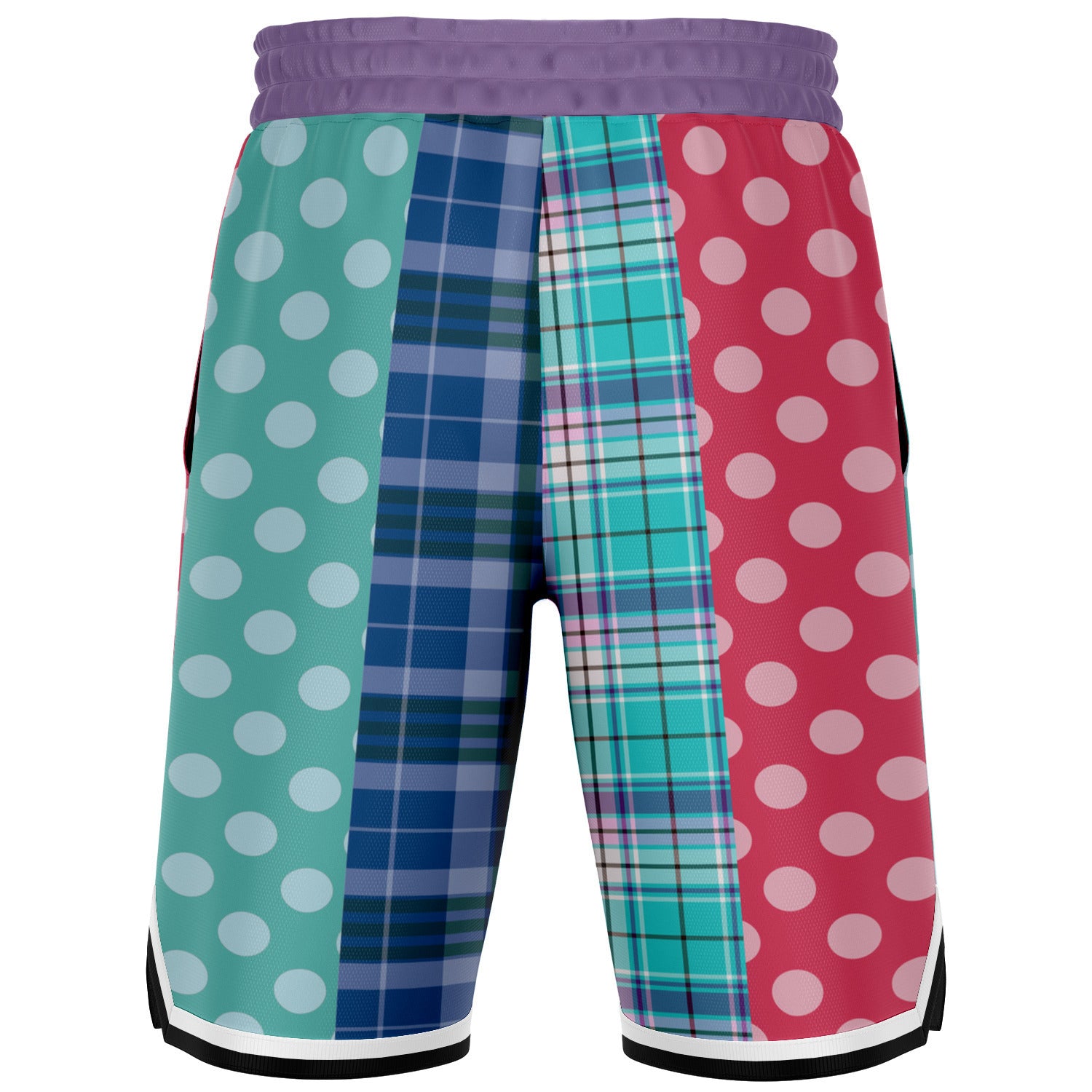 Cerulean Polka Dot Basketball Shorts