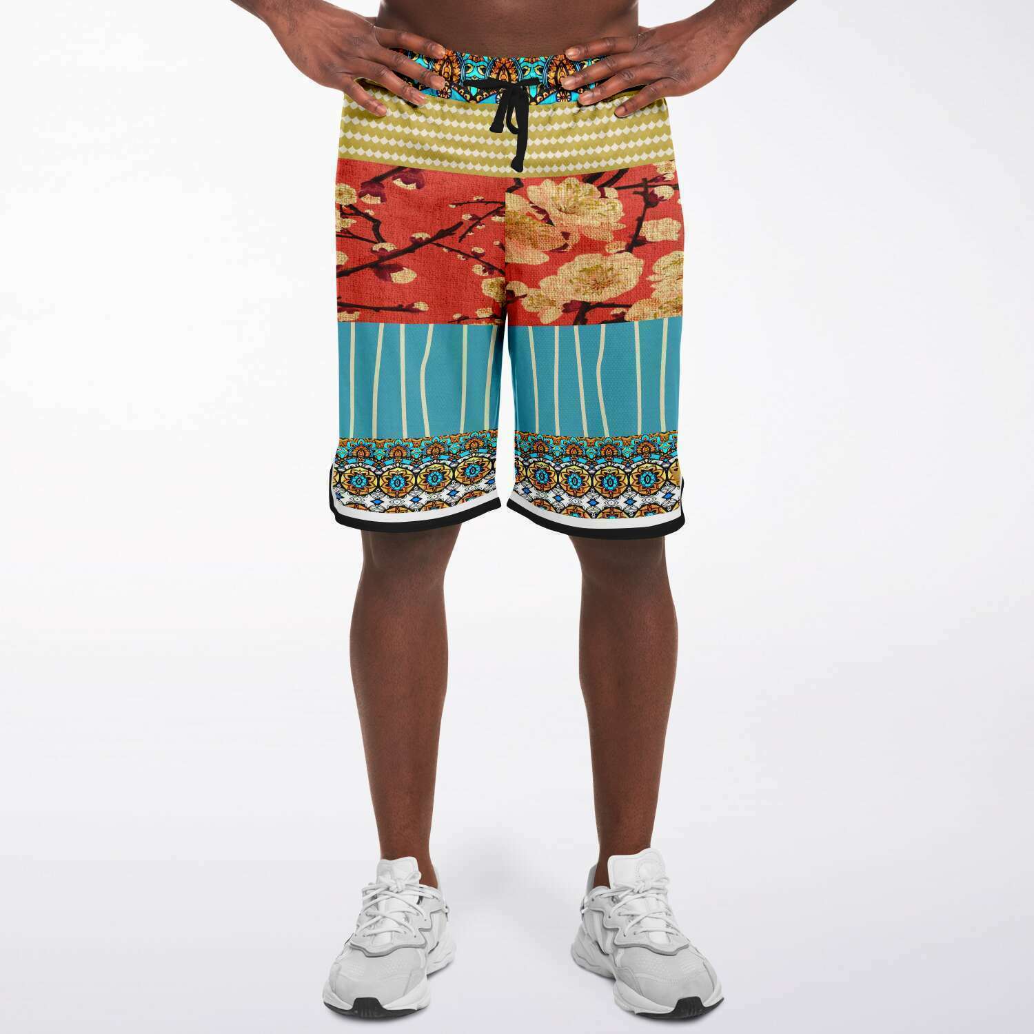 Cheery-Cherry Unisex Basketball Shorts