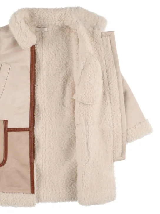 Chloé   Recycled polyester faux shearling coat 