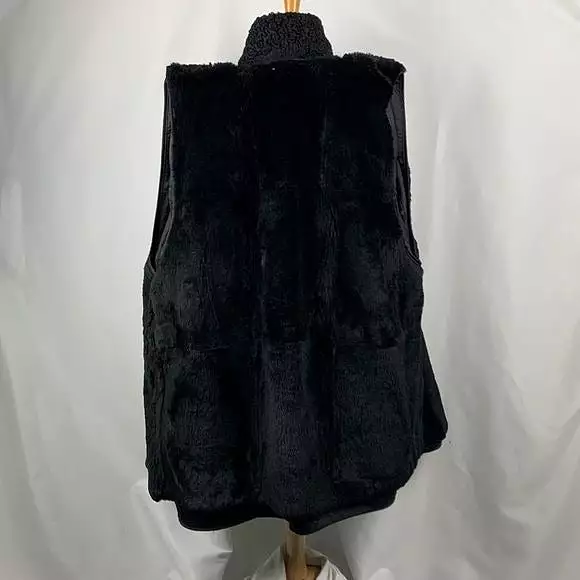 Christian DiorVintage Black Mink Lined Leather Coat With Persian Trim