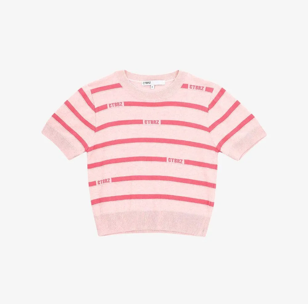 citybreeze  |Stripes Casual Style Street Style Short Sleeves