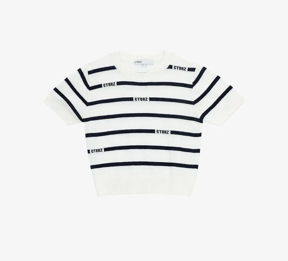 citybreeze  |Stripes Casual Style Street Style Short Sleeves