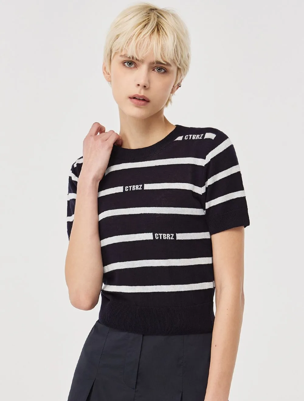 citybreeze  |Stripes Casual Style Street Style Short Sleeves