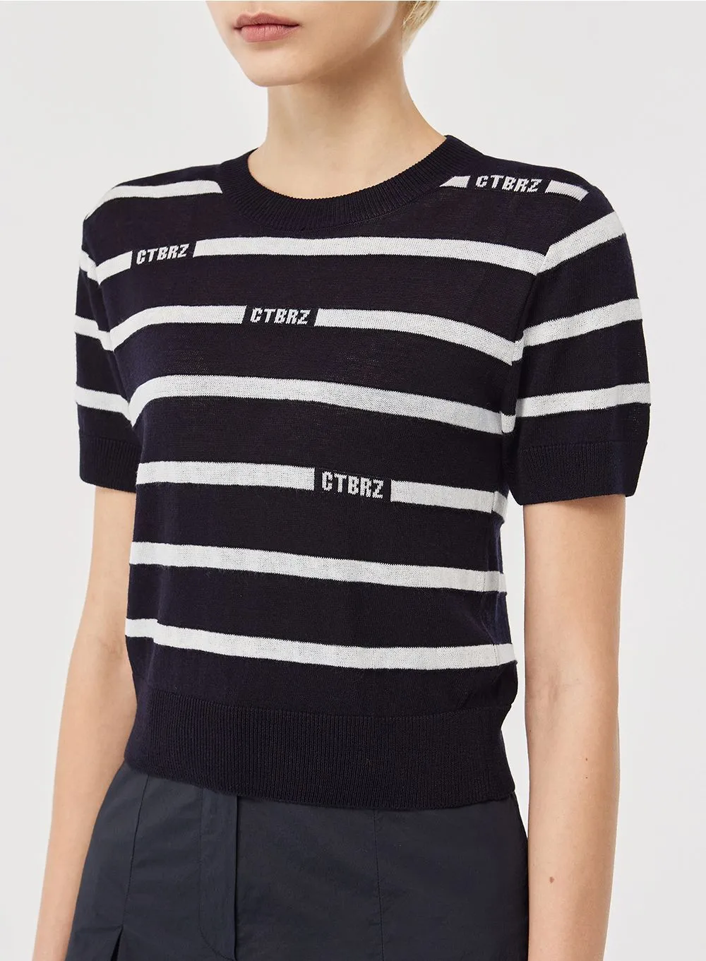 citybreeze  |Stripes Casual Style Street Style Short Sleeves