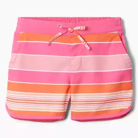 Columbia Wild Geranium Danby Stripe Sandy Shores Board Shorts