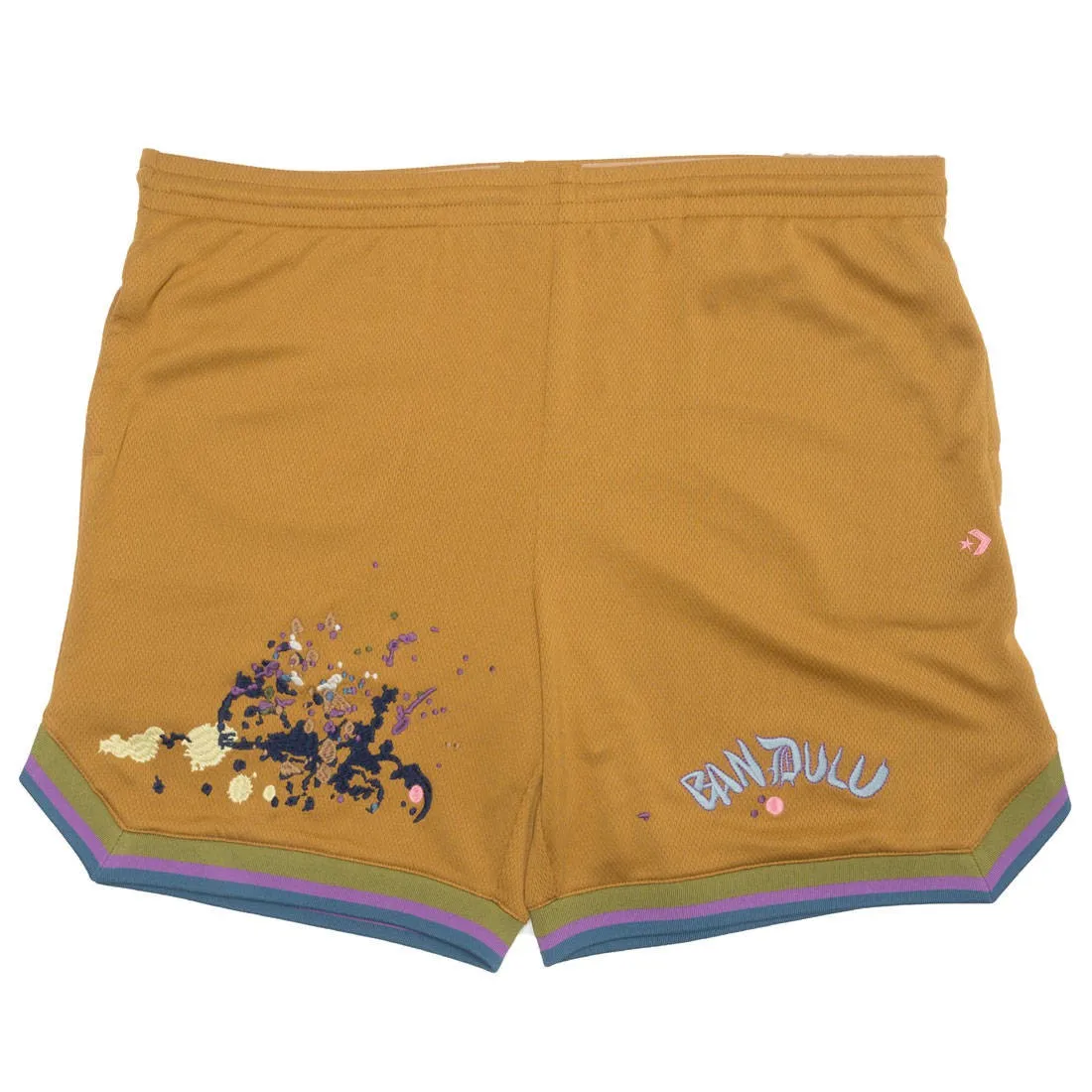 Converse x Bandulu Men Basketball Shorts (brown / wood thrush)