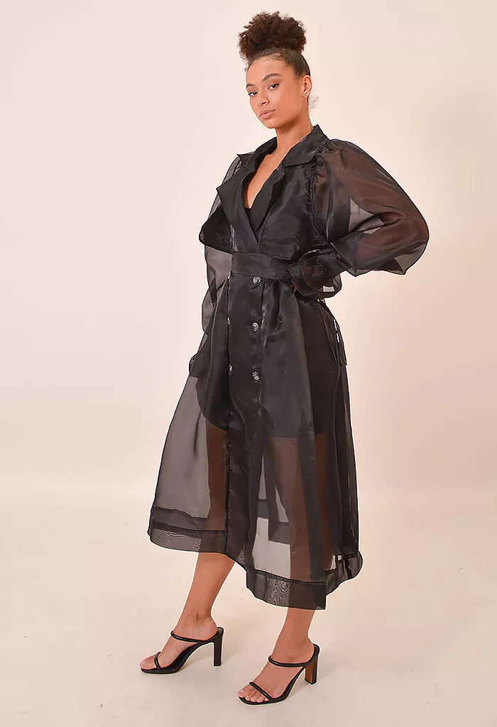 Cora Sheer Trench Coat