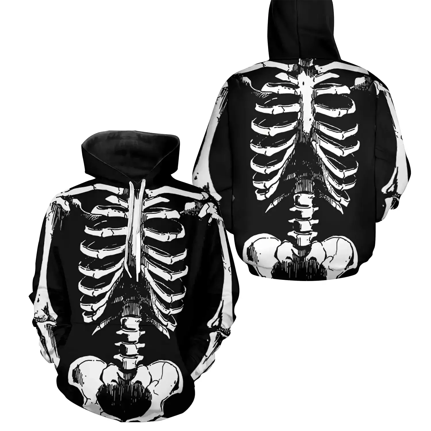 Costume D'halloween  Capuche Halloween Squelette - CT30092352