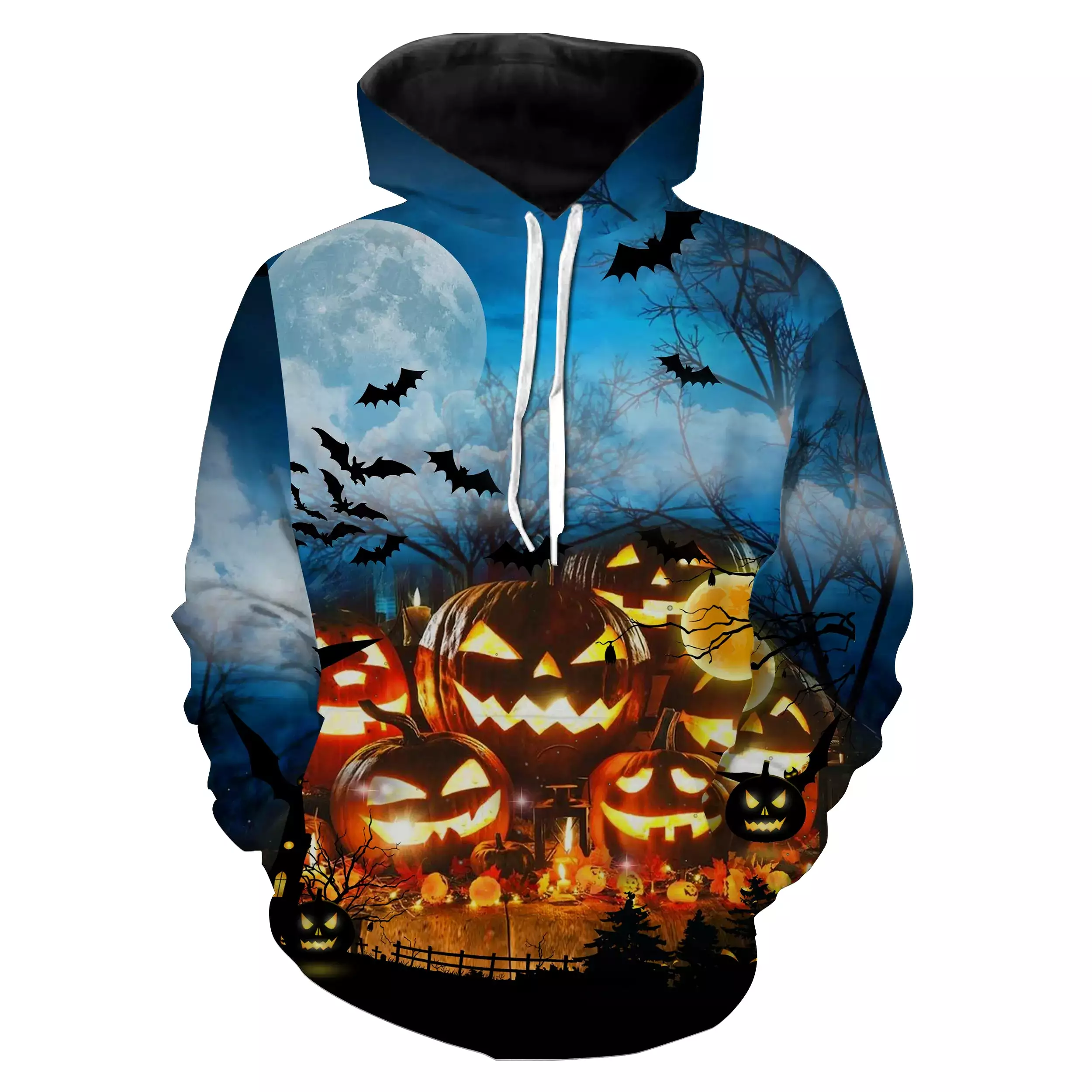 Costume Halloween Homme Femme, Citrouille, La Lune Et Chauve Souris - CT26082236