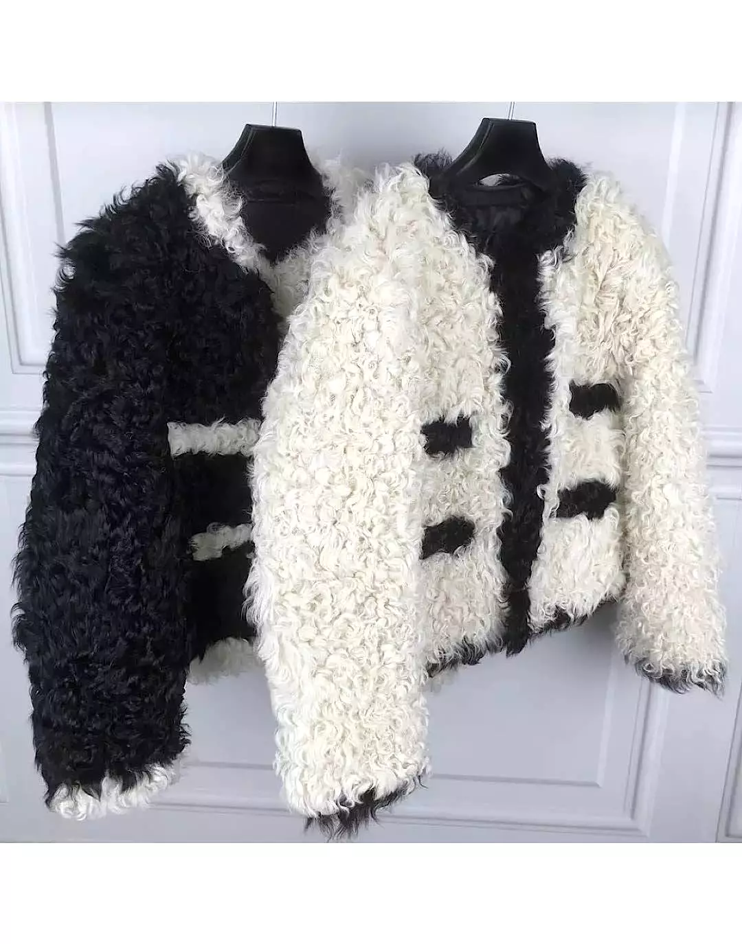 Curly Lamb Fur Coat