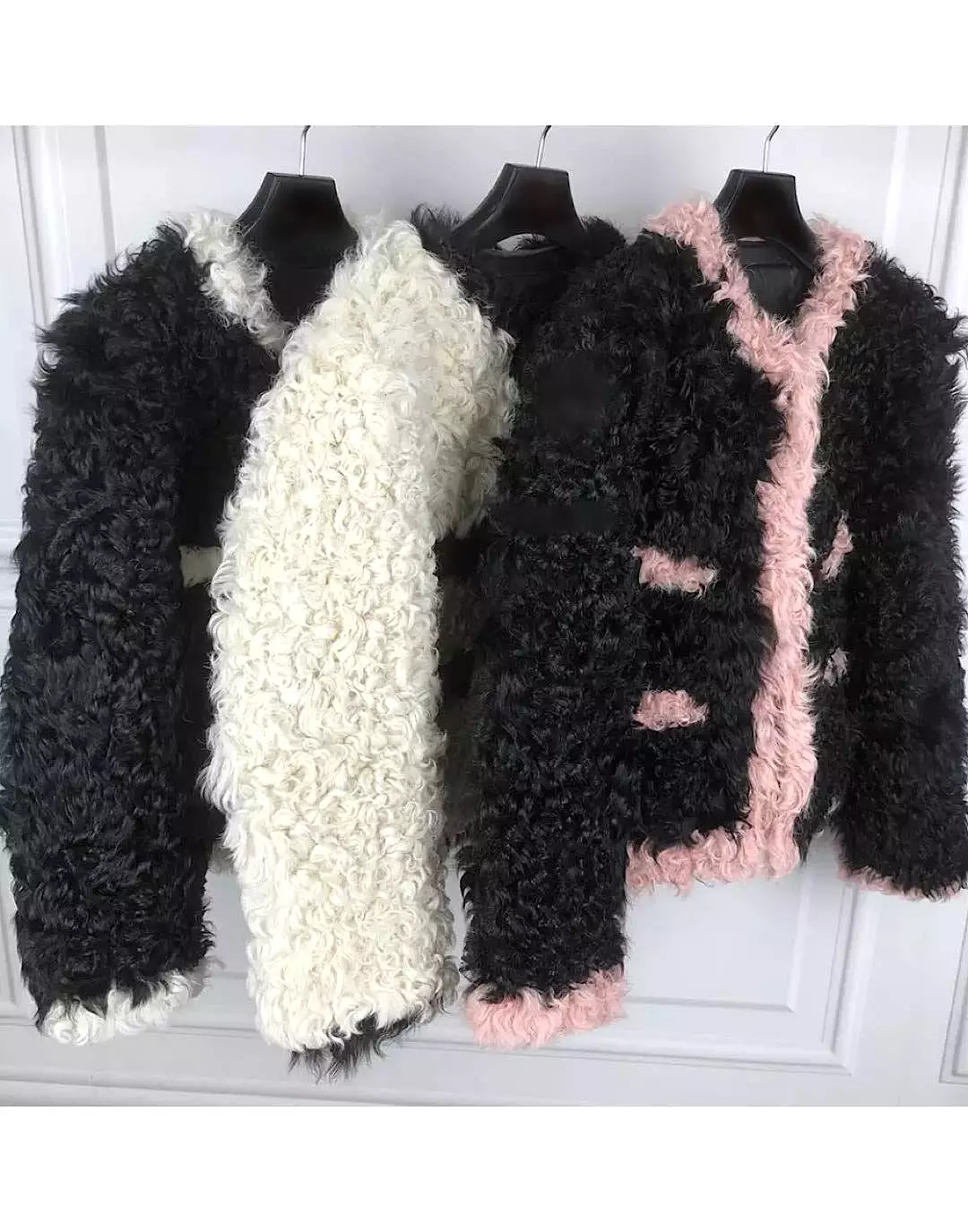 Curly Lamb Fur Coat