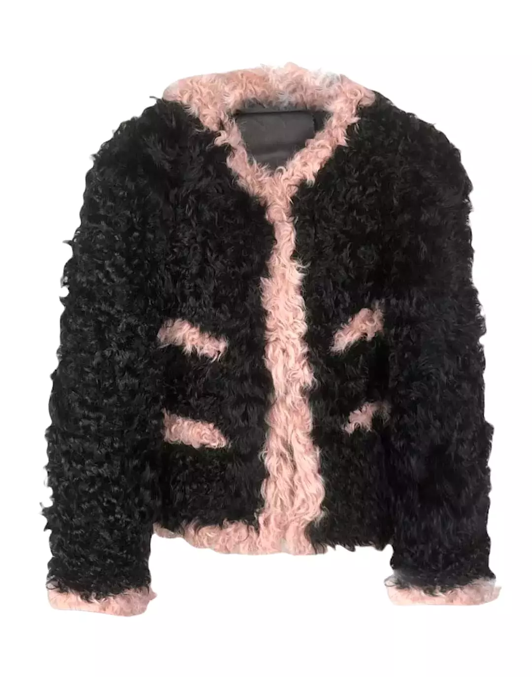 Curly Lamb Fur Coat