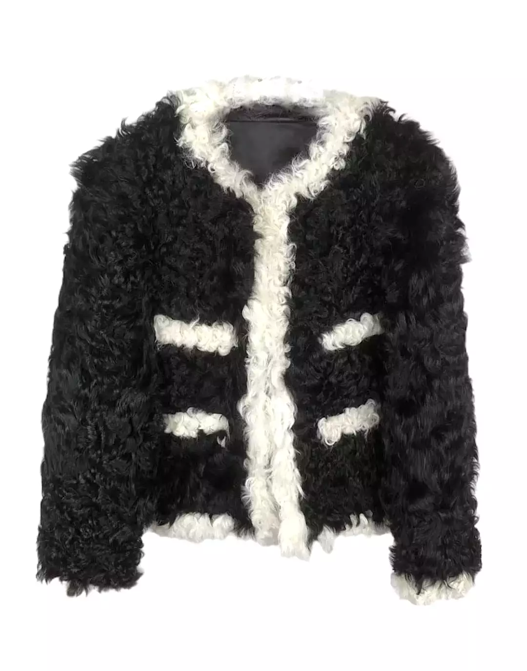 Curly Lamb Fur Coat