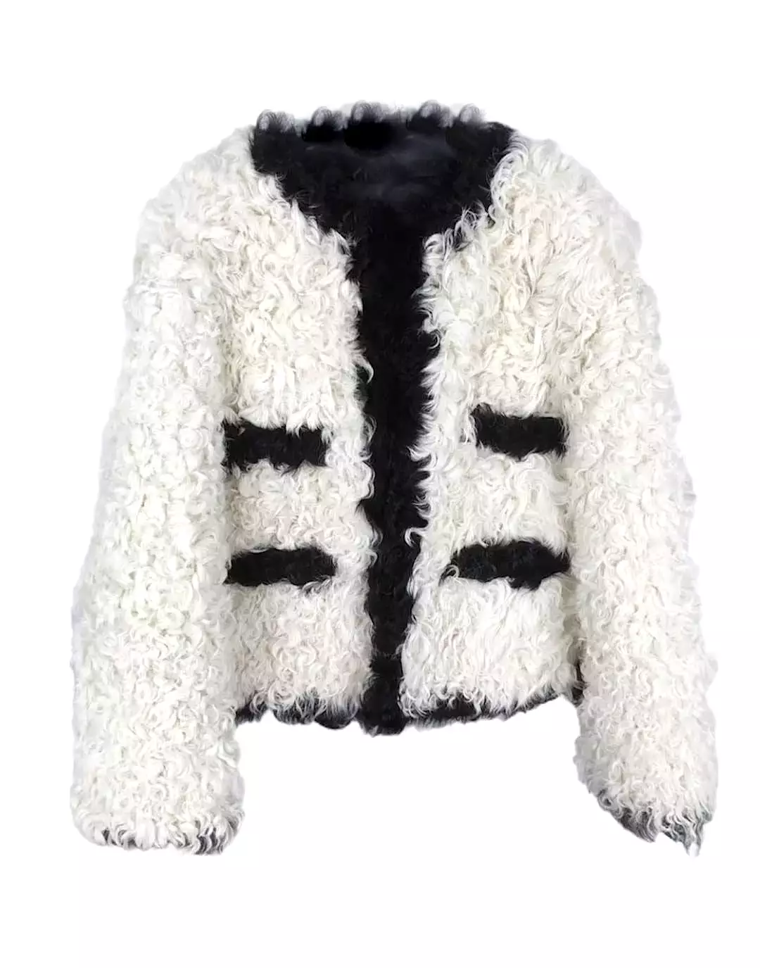 Curly Lamb Fur Coat