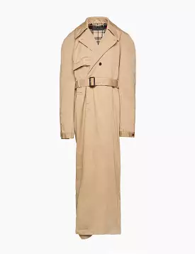 Deconstructed Long Trench Coat